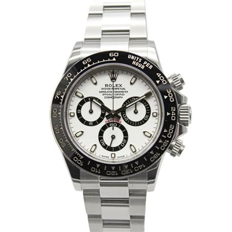 rolex daytona stainless steel panda.